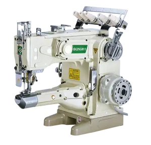 3-Naald 5-Draad Interlock Machine Automatische Draad Trimmer Industriële Naaimachine Voor Verkoop