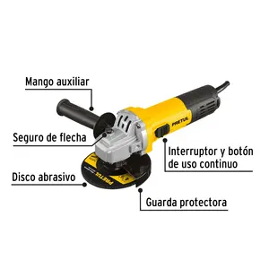 Smerigliatrice Angolare Master a 8 Unità 4-1/2', 550W, PRETUL - Product Image 2