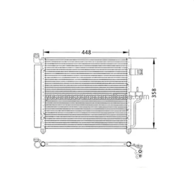 CONDENSEUR de qualité du concessionnaire OEM d'origine utilisé pour ACCENT VERNA SOLARIS OEM 97606-25600