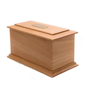 ODM OEM Medium Size Wooden <b>Pet</b> Cremation <b>Urn</b> Memorial <b>Casket</b> for Ashes up to 20kg <b>Pet</b> Customizable - Product Image 1