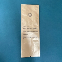 Sacs à soufflet latéral YSH en gros avec valve de dégazage thermoscellable, pochettes à fond carré brillantes laminées pour grains de café, pour fournisseurs de café