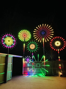 Nuove Luci <span class=keywords><strong>LED</strong></span> a Fuochi d'Artificio RGB da Esposizione Esterna, Impermeabili IP65 e di Grande Successo, Strisce <span class=keywords><strong>LED</strong></span> Decorative a Tema - Product Image 4