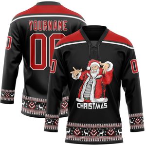 昇華アイスホッケージャージーチーム100% ポリエステルチームデザイン通気性ブランクアイスホッケージャージー - Product Image 5