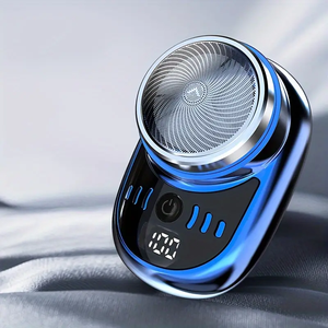 Mini Rasoio Elettrico Rotante IPX6 per Uomo, Ricaricabile USB, per <span class=keywords><strong>Rasatura</strong></span> <span class=keywords><strong>a</strong></span> <span class=keywords><strong>Secco</strong></span>/Umido di Viso, Corpo e Ascelle - Product Image 4