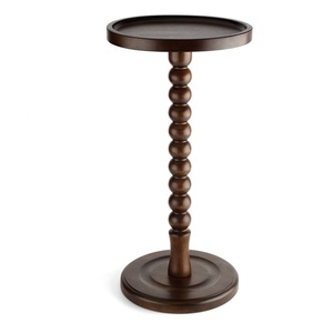 LC-1190,Manufactory Solid Wood <strong>Small</strong> Coffee <strong>Table</strong> Round Wood Coffee <strong>Table</strong> Side <strong>Sofa</strong> Tea <strong>Table</strong> With Walnut Colour - Product Image 1