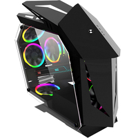 White ATX PC Case Mid Tower Tempered ATX Computer Cases Towers PC Gaming Computer Cases