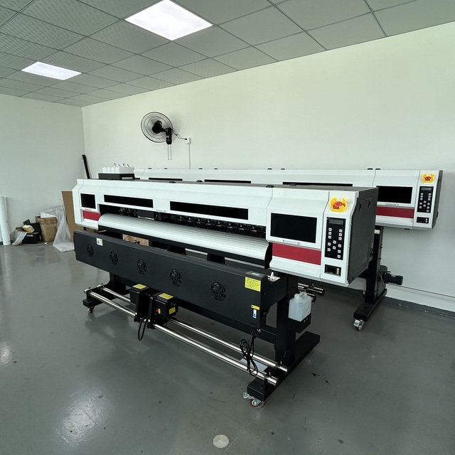 High Speed 1.8m Eco Solvent Inkjet Printer Dual Epson I3200 I1600 Heads Large Format Vinyl Roll to Roll Banner Printing Machine