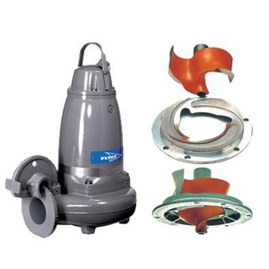 Bomba para Aguas Residuales ITT FLYGT con Sensor de Fugas, Aspas Curvas, Motor Eléctrico de Hierro Fundido, Acabado Satinado - Product Image 1