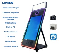 Miroir Magique Interactif Élégant de 43 Pouces avec Écran Haute Résolution pour Fêtes et Mariages
