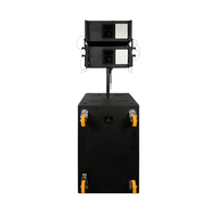 Kit de sonorisation professionnel étanche Thinuna AWM-L2.10-DWP, système de sonorisation portable haute puissance avec enceinte Line Array 10 pouces + caisson de basses 18 pouces
