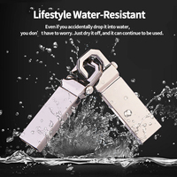 Clé USB Métallique USB 3.0 1 To 2 To 128 Go 64 Go Type-C pour Android avec Porte-clés et Boîtier en Étain