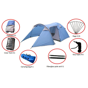 Tente de <span class=keywords><strong>camping</strong></span> portable HOSA Outdoor Venice, imperméable, avec véranda, avec sac de transport, 2 à 6 personnes, quatre saisons, vente chaude, personnalisable - Product Image 4