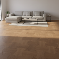 Parquet stratifié en bois d'ingénierie ABCD imperméable, écologique et personnalisé, épaisseur 12 mm, style parquet massif