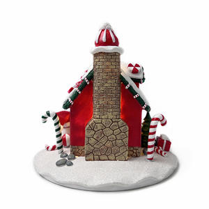 Maisons <span class=keywords><strong>de</strong></span> bonbons <span class=keywords><strong>de</strong></span> Noël en résine <span class=keywords><strong>village</strong></span> avec led - Product Image 6