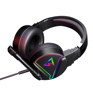 <span class=keywords><strong>Casque</strong></span> supra-auriculaire de jeu à connexion USB extraordinaire avec microphone suspendu <span class=keywords><strong>Casque</strong></span> supra-auriculaire de jeu cool avec lumière LED - Product Image 2