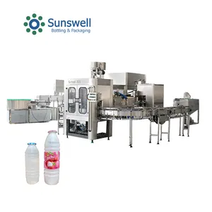 10000BPH yogurt drink automatic filling capping and labelling machine PE bottle juce automatic filling machine price