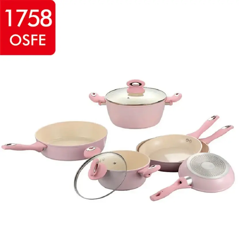 Hot Sale Kitchen Ware Nonstick Modern Cookware Set 13pcs Forged Aluminum Cooking Pots And Pans