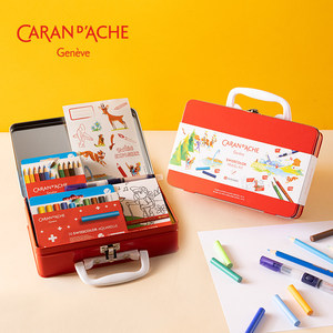 Estuche de Viaje con Juego Limitado de Lápices de Colores Solubles en Agua <span class=keywords><strong>Caran</strong></span> <span class=keywords><strong>D</strong></span>'<span class=keywords><strong>Ache</strong></span> de 10/12 Colores para Estudiantes de Arte Profesional y Niños - Product Image 2