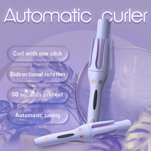 Fer à boucler automatique professionnel à rotation automatique avec écran LCD pour baguette de coiffage rotative, 3 températures, chauffe rapide - Product Image 1