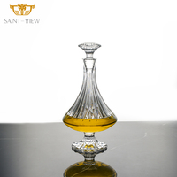 Bouteille de carafe élégante en cristal, à utiliser pour le vin et le parfum, décoration parfaite pour la maison dans l'armoire à vin