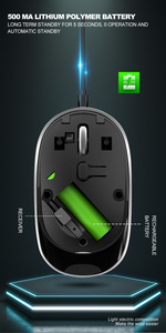 Chuột Im Lặng Không Dây Razer BM800 Chất Lượng Cao Chuột Im Lặng Không Dây BT + 2.4G Chế Độ Kép Có Thể Sạc Lại Bán Sỉ - Product Image 6