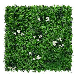 Mur végétal artificiel direct usine, panneau de fond en verdure mélangée (fougères et monstera), imperméable et durable, pour la maison, les magasins et Noël - Product Image 3