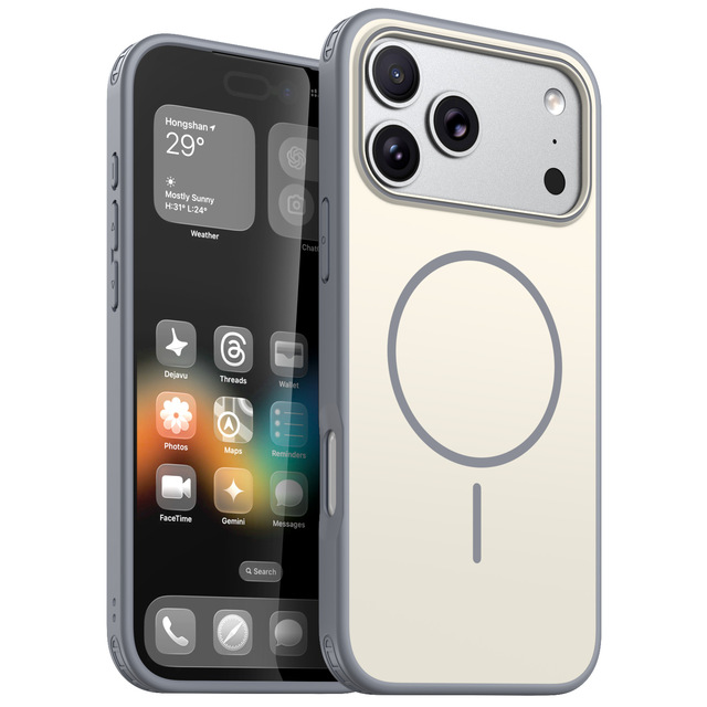 Original Machine Color Phone Case Stronger Magnetic Cellphone Back Cover for iPhone 17 Pro Max 17 Pro