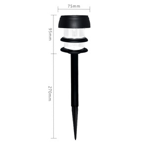 Lampe solaire de jardin LED portable, étanche, décorative pour pelouse, cour, patio, avec panneau solaire - Product Image 5