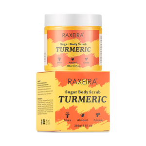 Bán buôn nhãn hiệu riêng Vàng nghệ đường cơ thể mặt tẩy tế bào chết chà với giữ ẩm làm giảm đốm đen và làm sáng da - Product Image 1