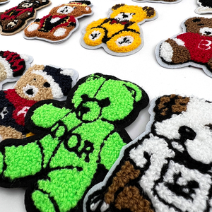 Vente en gros personnalisé Parches De Chenilla Para Planchar De Osos Serviette en chenille brodée au fer à repasser pour ours Patch pour vêtements Chapeau - Product Image 4