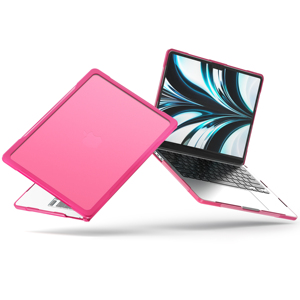 Housse de protection pour ordinateur portable en plastique TPU antichoc pour MacBook Air 13,6 pouces <span class=keywords><strong>2022</strong></span> A2681, étui pour <span class=keywords><strong>PC</strong></span>, simple, tendance, bleu clair, noir - Product Image 2