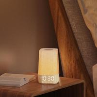 Réveil personnalisé avec bruit blanc IBN, générateur de sons naturels, fonction snooze, simulation du lever/coucher du soleil, aide au sommeil 24H