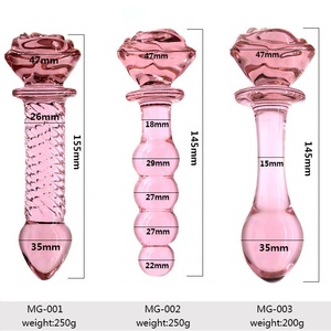 Glass Rose Butt Plug: Premium Quality & Safe Glass Rose Butt Plug: Premium Quality & Safe
