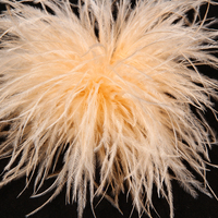 Barrette à cheveux en gros multi-usage, broche délicate en plumes d'autruche, fleur, pince à cheveux pour robe, chapeau, écharpe, ornement capillaire de mariée