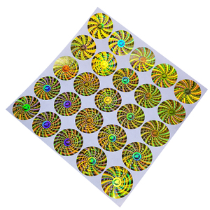 Tùy chỉnh phim thẻ PVC tuần tự Holographic chống trộm ánh sáng màn hình thuốc mỹ phẩm chai VOID mở Nhãn dán nhãn Hologram in - Product Image 5