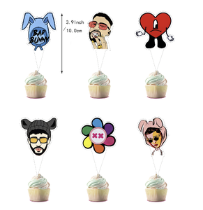 Artículos para Fiesta de Cumpleaños con Temática de Bad Bunny, Regalos para Fanáticos del <span class=keywords><strong>Cantante</strong></span>, Decoración para Fiestas de Cumpleaños para Niños y Niñas - Product Image 6