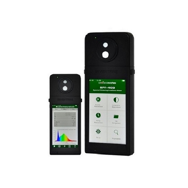 INVENTFINE SPF Series Spectral Flickering Irradiance Meter SPF400 Handheld Spectrometer With Ra SDCM test