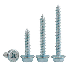 Hexagonal Flange Self Tapping Screws M4 M5 M6 Metric Carbon Steel For Metal Fastening - Product Image 1
