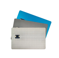 Personnalisable double interface NFC Metal Business Payment Membership Card Wholesale 13.56MHz Frequency