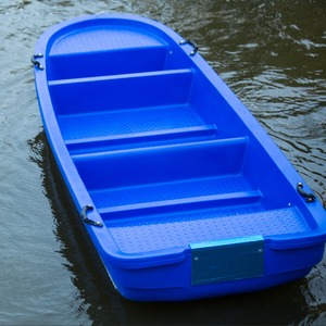 Bote de trabajo de plástico Pe3.3 de 3.3M con motor fuera de borda para pesca y limpieza de ríos - Product Image 2