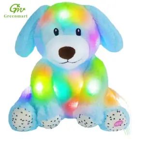 Greenmart 빛나는 음악 강아지 박제 장난감 유니콘 곰 인형