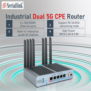 Seriallink Công Nghiệp 5G CPE <span class=keywords><strong>Router</strong></span> Cellula 802.11ax 1800Mbps 5G Wifi 6 CPE <span class=keywords><strong>Router</strong></span> Fakra Antenna Với Poe Đầu Ra SLK-R690-5G-A1 - Product Image 4