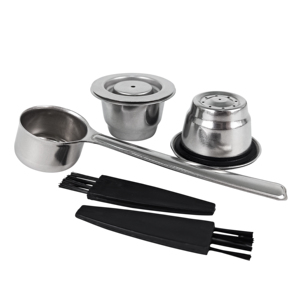 <span class=keywords><strong>Capsule</strong></span> di Caffè Riutilizzabili in Acciaio Inox Universali Senza BPA Ricaricabili per Macchina da Caffè - Product Image 4