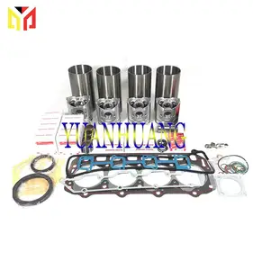 Kit pembangunan kembali pemeriksaan mesin, dengan 4D84-2 Kit Gasket penuh Liner silinder dan bantalan mesin untuk bagian Komatsu Piston