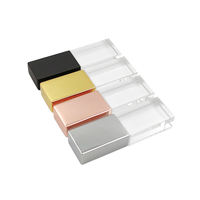 Memoria USB de Cristal Personalizada con Luz LED, 2.0/3.0 de Alta Velocidad, Nueva Caja de Regalo para Bodas, Almacenamiento Multi-GB, Logotipo OEM Personalizado