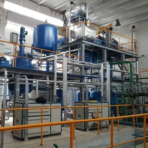 Macchina di Riciclaggio di Distillazione Molecolare Utilizzato Olio per Trasformatori Migliore Processo Tecnologico