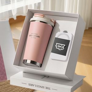 2-in-1 Practical Coffee Cup & Power Bank Corporate <b>Gift</b> <b>Set</b> with Customizable Logo Paper Material UV Printing - Product Image 5