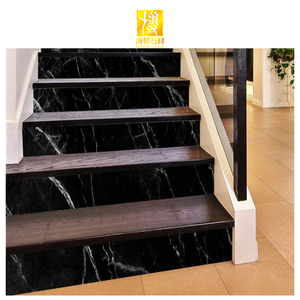 Marche de sol en marbre noir, pierre naturelle moderne, vente en gros, carrelage d'<span class=keywords><strong>escalier</strong></span> - Product Image 2