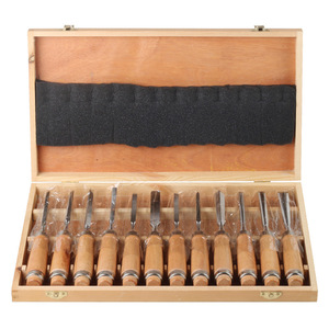 ชุดสิ่วงานไม้ 6 ชิ้น ปลายตรง ขนาดเมตริก สำหรับงานช่างไม้และแกะสลักรากไม้ - Product Image 2