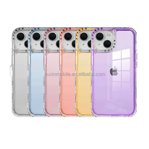 3 In 1PC ADN TPU Cell Colorful Gradient Glitter Epoxy Phone Case Customizable For Vivo V30lite V30 Y17S SPARK GO